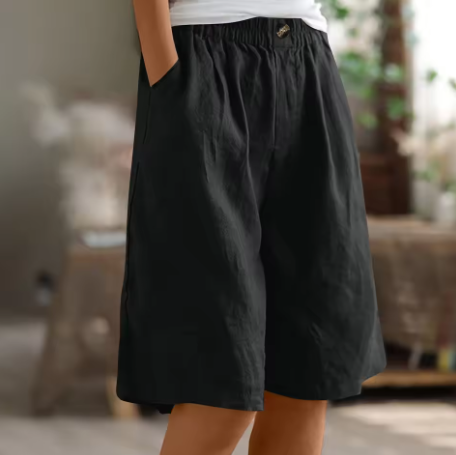 Shorts Damen | Elastischer Bund & Entspannter Bermuda-Schnitt