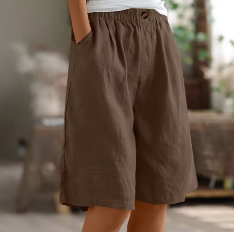 Shorts Damen | Elastischer Bund & Entspannter Bermuda-Schnitt