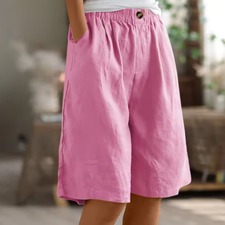 Shorts Damen | Elastischer Bund & Entspannter Bermuda-Schnitt