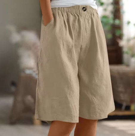 Shorts Damen | Elastischer Bund & Entspannter Bermuda-Schnitt