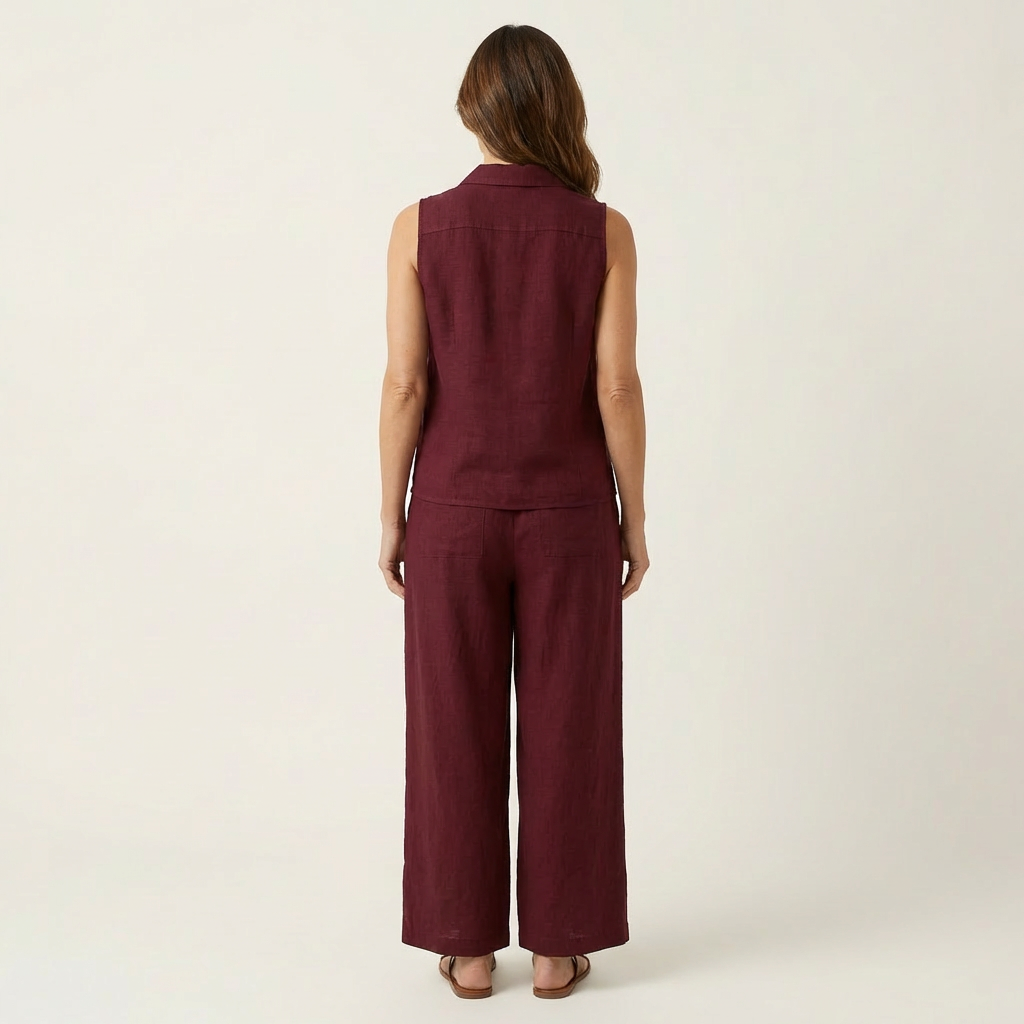 Twiila | Wrap Top & Wide Pants Set