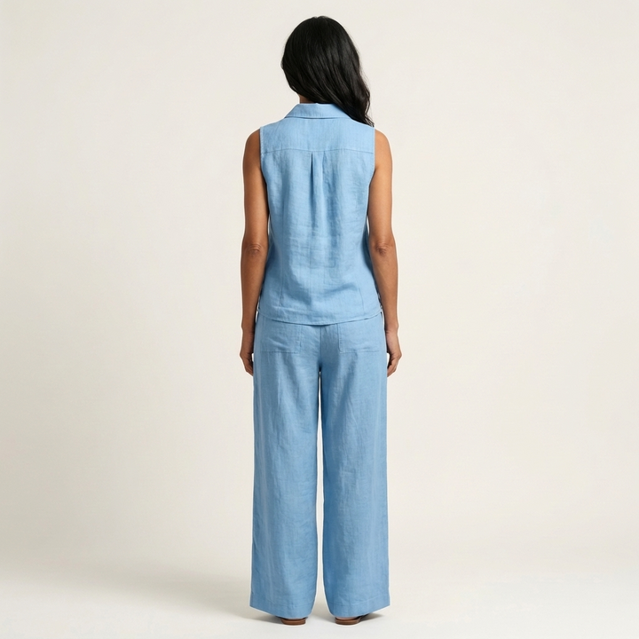 Twiila | Wrap Top & Wide Pants Set