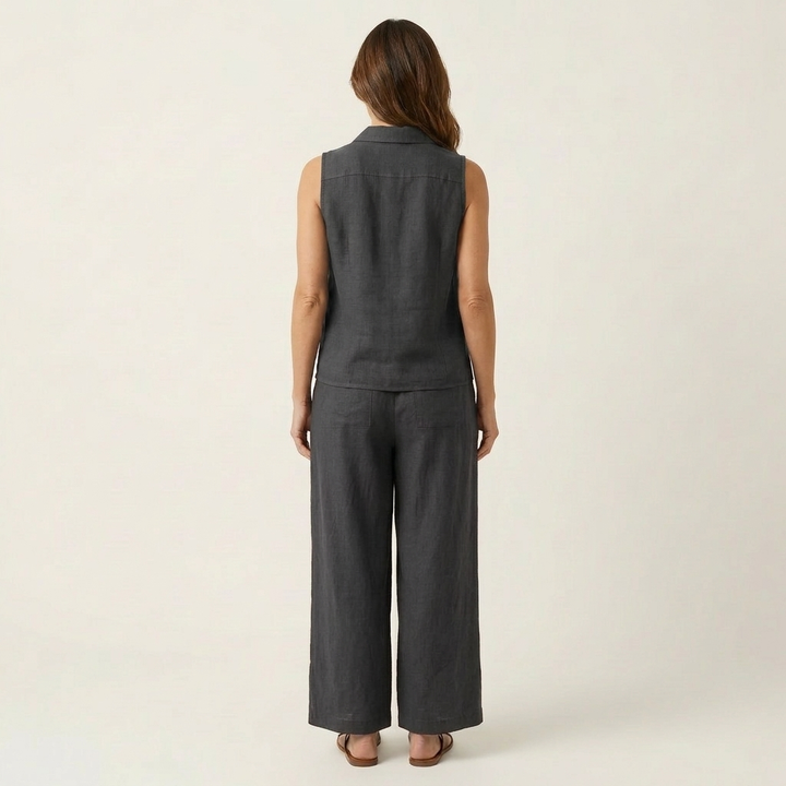 Twiila | Wrap Top & Wide Pants Set