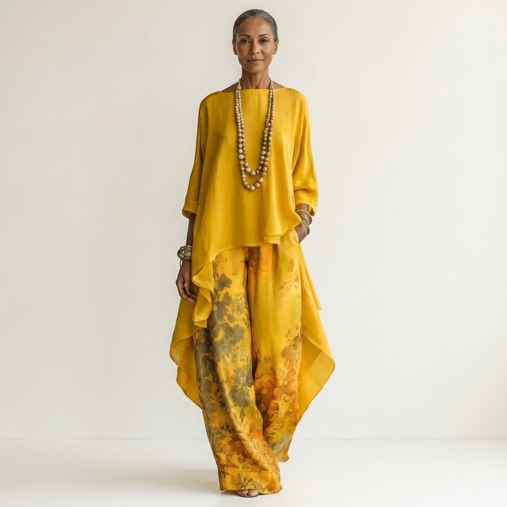 Cariola | Two-Piece Set with Asymmetrical Tunic