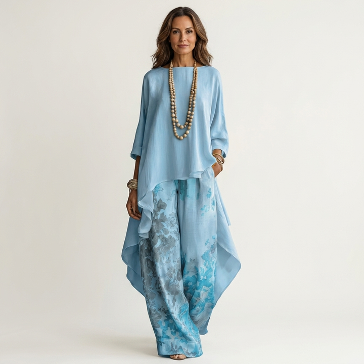 Cariola | Two-Piece Set with Asymmetrical Tunic