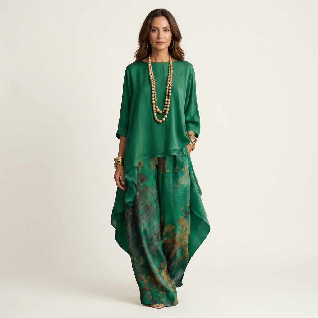 Cariola | Two-Piece Set with Asymmetrical Tunic