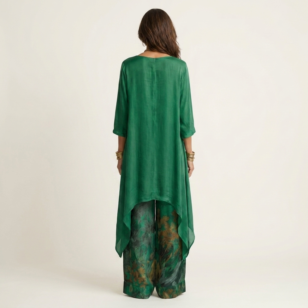Cariola | Two-Piece Set with Asymmetrical Tunic