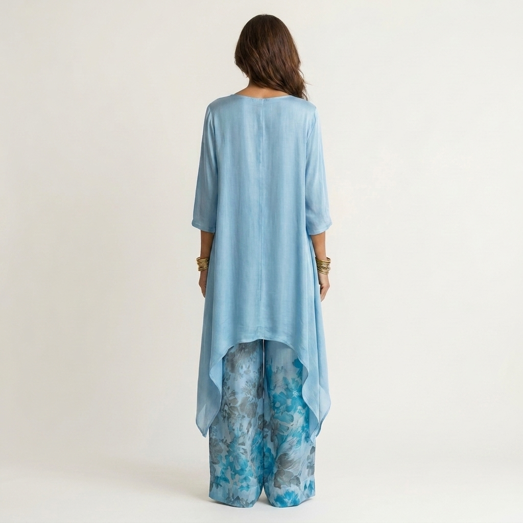Cariola | Two-Piece Set with Asymmetrical Tunic