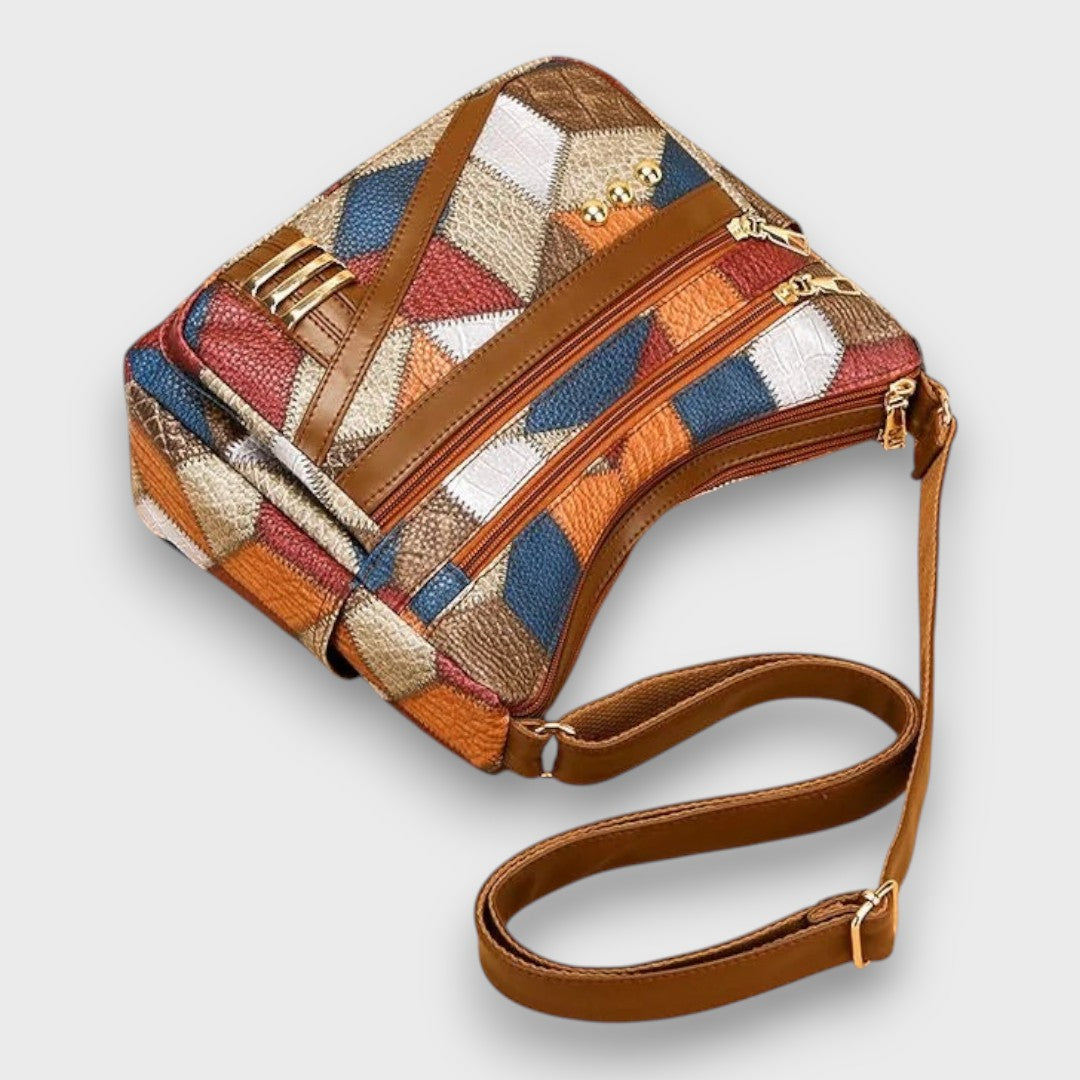 Maria – Patchwork Leather Shoulder Bag