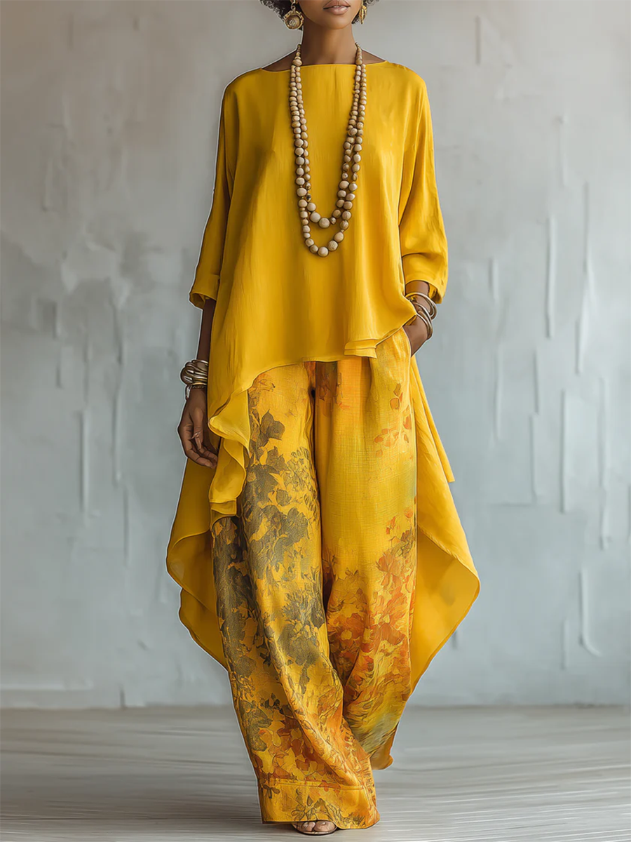 FLORELLE | ELEGANT SET WITH FLORAL PRINT