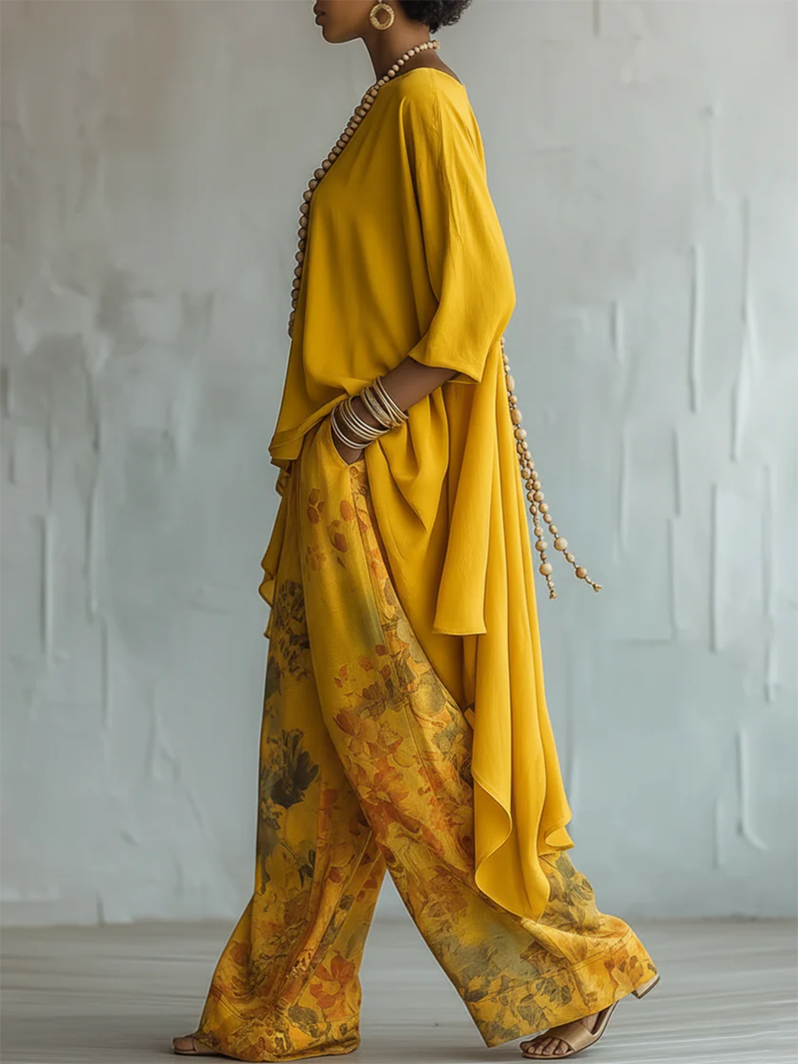 FLORELLE | ELEGANT SET WITH FLORAL PRINT